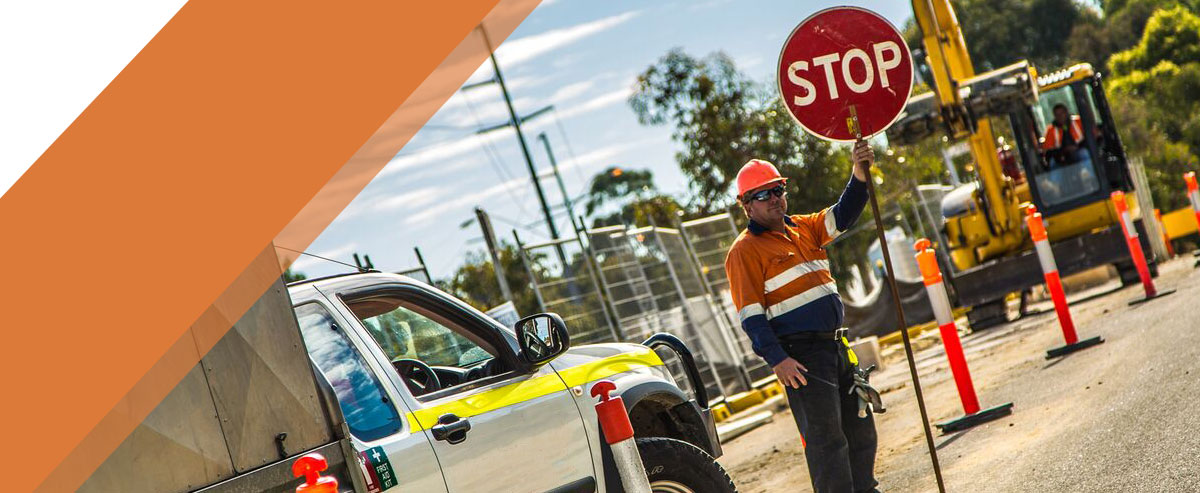 Traffic header highway construction