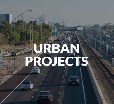 Highway construction urban projects
